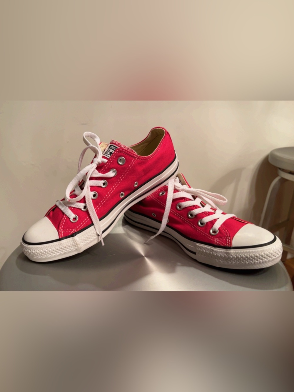 Converse Chuck Taylor All Star Low Top Sneakers Pink Canvas Women’s 9 / Men’s 7 - Picture 5 of 7